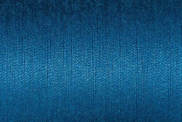 Astratto Sfondo Tessuto Texture Close Immagine Purssian Filo Colore Blu — Foto Stock