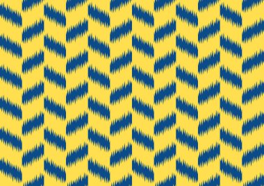 soyut etnik kilise dikişsiz desen, geometrik şekil arka plan, sarı ve mavi renkler, duvar kağıdı, ambalaj, halı, giysi, tekstil, kumaş için tasarım şablonları.