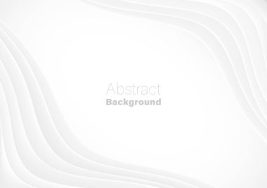 afiş afişi için beyaz dalga şekli düz doku vektör arkaplan illüstrasyon şablonu