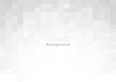 Duvar kağıdı poster web sitesi için soyut pikseller desen geometrik beyaz arkaplan gri renk gradyan vektör çizim şablonu