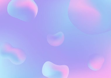 Süzülen organik şekilli soyut sıvı arkaplan duvar kağıdı web sayfası afişi için mavi ve mor