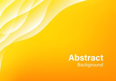 soyut turuncu renk arkaplan gradyanı akış eğrileri element vektör resmetme şablonu