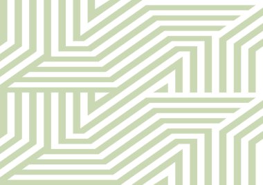 Soyut çizgili desen yeşil ve beyaz arkaplan basit vintage vektör illüstrasyon duvar kağıdı şablonu