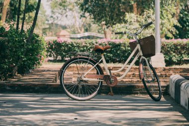 Bisikleti parka park ettim.