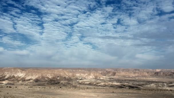 Deserto Céu Azul Paisagem — Vídeo de Stock
