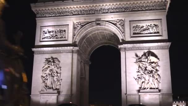 Arc Triomphe Victory Gate Paris — Stockvideo
