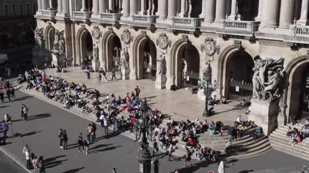 Academia Nacional Música Atardecer París — Vídeo de stock