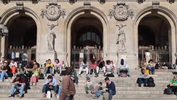 Academia Nacional Música Entardecer Paris — Vídeo de Stock