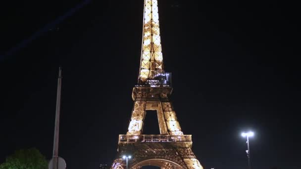 Wieża Eiffla Paryżu Francja — Wideo stockowe