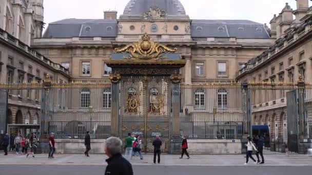 Extérieur Palais Justice Ile Cité Paris France — Video