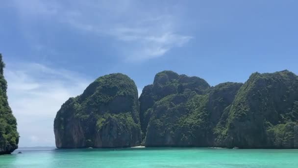 Пляж Затоки Майя Таїланді Майя Затока Кребі Таїланд — стокове відео