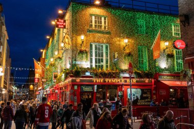 Dublin, İrlanda 'daki Temple Bar Quarter.