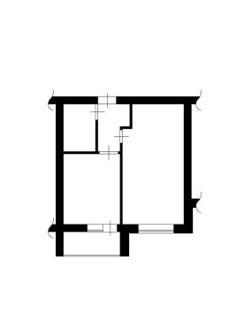 Daire planları. Ev odası düzeni. Ev zemin planı. Daire içi projenin mimari planı.