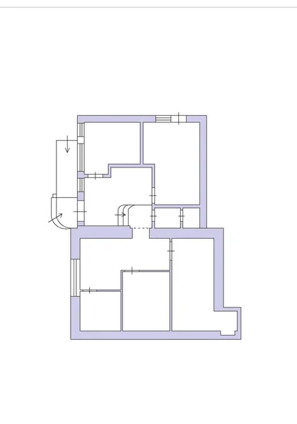 Floor plan with black walls, blueprint of apartment, house. House plan. Architect plan.