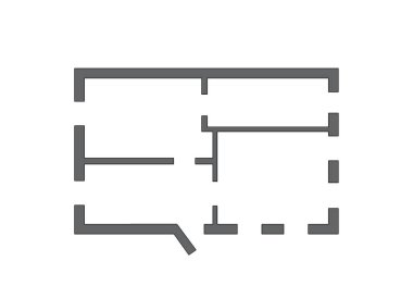 Bina planının planı. Modern ev planı. Daire planı konsepti. İzometrik kat planı. Kat planı okunuyor.