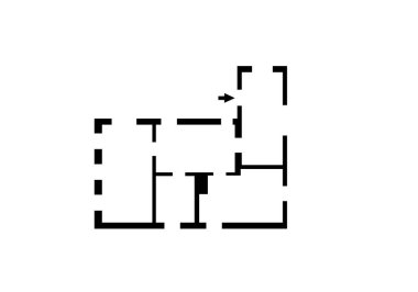 Bir dizi zemin kat planı. 2D kat planı. Kat planı. Daire planı konsepti. İzometrik kat planı. Kat planı okunuyor.