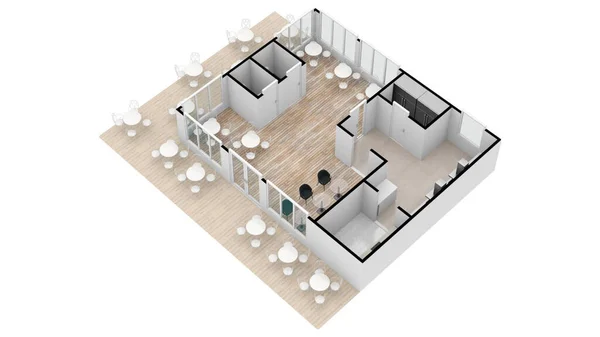Mimarlık Planlarında Kullanılan Mobilya Mobilya Sembolleri Seti Ofis Planlama Ikonu — Stok fotoğraf