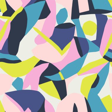 Vektör soyut geometrik şekiller resimleme kusursuz tekrarlama deseni