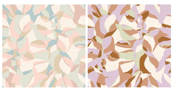 Vektör soyut şekiller çizimlerde pürüzsüz tekrarlama örüntüsü 2 renk şekilleri ayarlandı