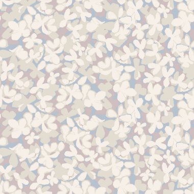 Vektör soyut küçük çiçek pürüzsüz tekrar eden dijital çizimler