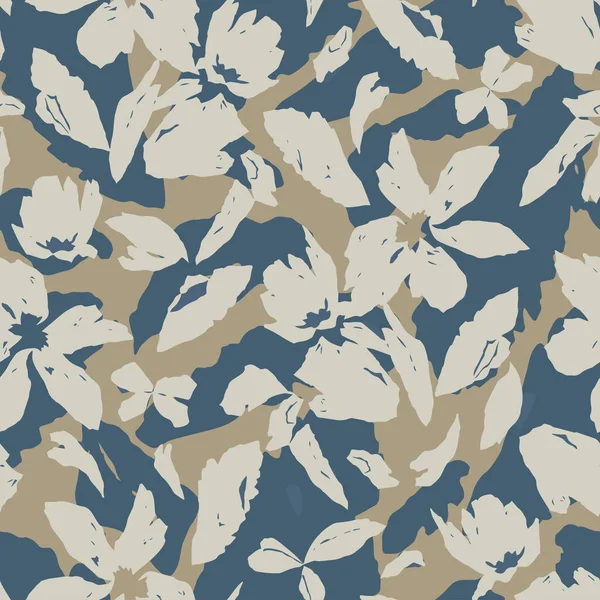 Yaprak arkaplan illüstrasyonlu vektör boya fırçası kusursuz tekrarlanmayan dijital sanat çalışması