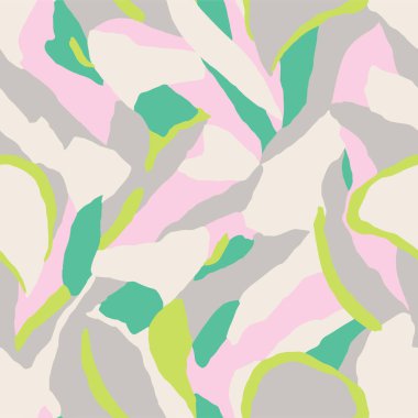 Doğanın her yerinde vektör tasvirler kusursuz tekrarlanmayan dijital sanat eserleri şekillendirir