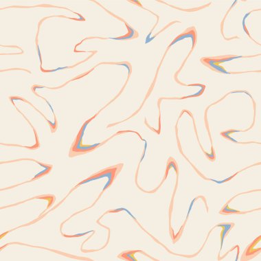 Vektör eğimli çizgi çizimi kusursuz tekrarlanmayan dijital çizim