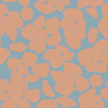 Vektör çiçek illüstrasyonu kusursuz tekrarlama deseni