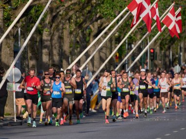 Kopenhag, Danimarka 29 Mayıs 2023: Kopenhag 'a 2023 Kraliyet koşu rotası