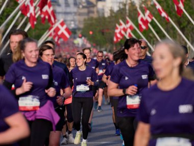 Kopenhag, Danimarka 29 Mayıs 2023: Kopenhag 'a 2023 Kraliyet koşu rotası