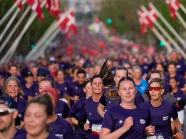 Kopenhag, Danimarka 29 Mayıs 2023: Kopenhag 'a 2023 Kraliyet koşu rotası