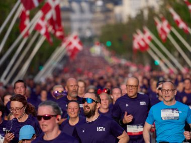 Kopenhag, Danimarka 29 Mayıs 2023: Kopenhag 'a 2023 Kraliyet koşu rotası