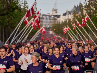 Kopenhag, Danimarka 29 Mayıs 2023: Kopenhag 'a 2023 Kraliyet koşu rotası