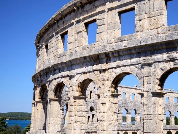 Roman Amphitheatre Pula Arena Located Pula Croatia — Stock Photo, Image