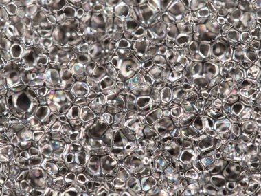 Temizlik süngerindeki dokunun süper makrosu