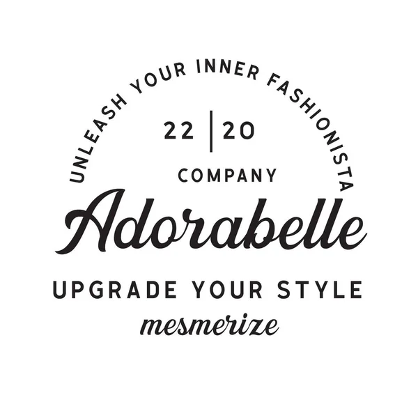 Pankart, poster, broşür için Vintage Aksesuar Logosu Retro Vektör Logosu