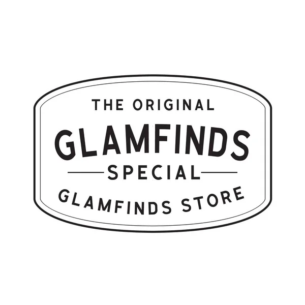 Pankart, poster, broşür için Vintage Aksesuar Logosu Retro Vektör Logosu