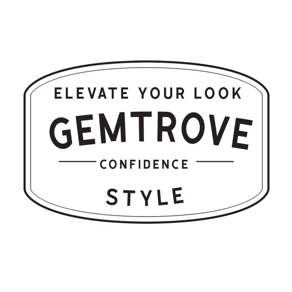 Pankart, poster, broşür için Vintage Aksesuar Logosu Retro Vektör Logosu