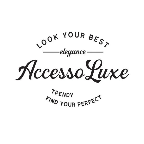 Pankart, poster, broşür için Vintage Aksesuar Logosu Retro Vektör Logosu