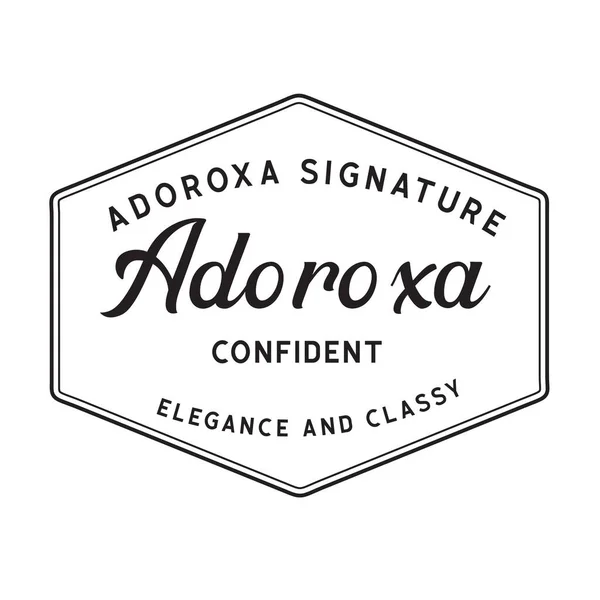 Pankart, poster, broşür için Vintage Aksesuar Logosu Retro Vektör Logosu