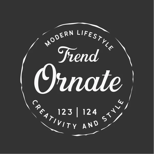 Pankart, poster, broşür için Vintage Aksesuar Logosu Retro Vektör Logosu