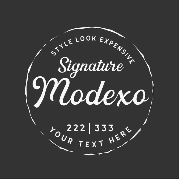 Pankart, poster, broşür için Vintage Aksesuar Logosu Retro Vektör Logosu