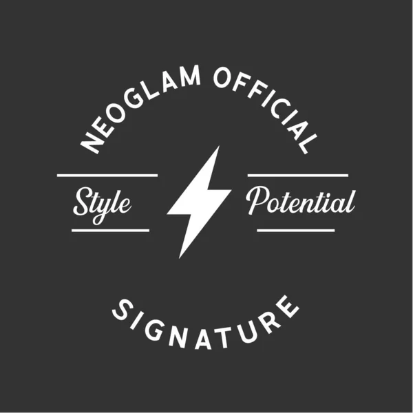 Pankart, poster, broşür için Vintage Aksesuar Logosu Retro Vektör Logosu