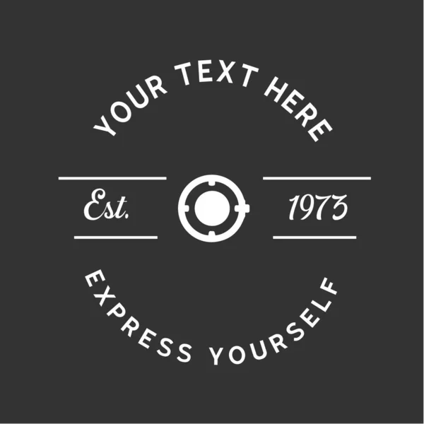 Pankart, poster, broşür için Vintage Aksesuar Logosu Retro Vektör Logosu