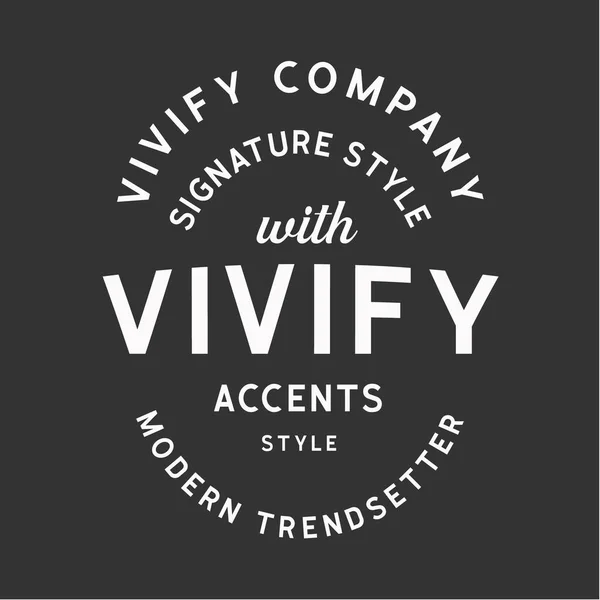 Pankart, poster, broşür için Vintage Aksesuar Logosu Retro Vektör Logosu