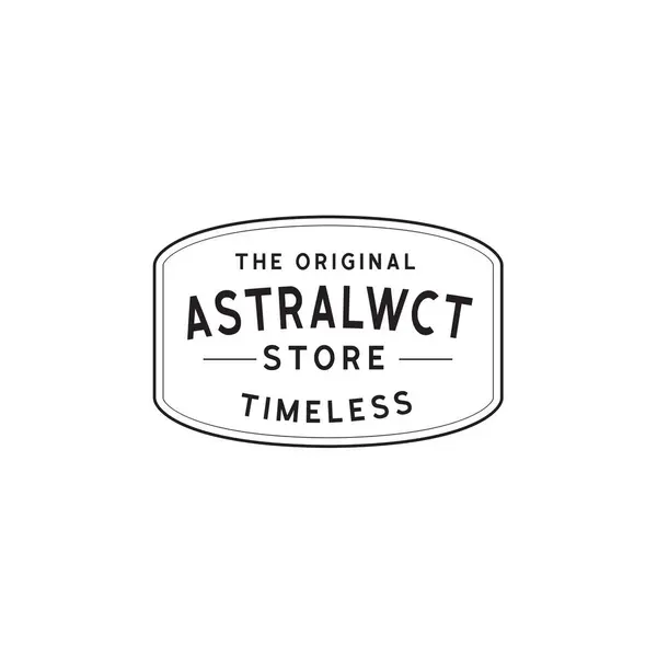 Pankart, poster, broşür için Vintage Watch Logo Şirketi Retro Vektör Logosu