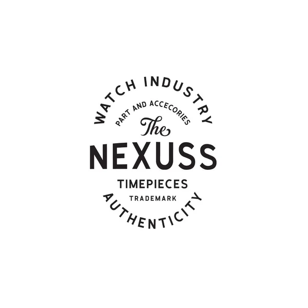 Pankart, poster, broşür için Vintage Watch Logo Şirketi Retro Vektör Logosu