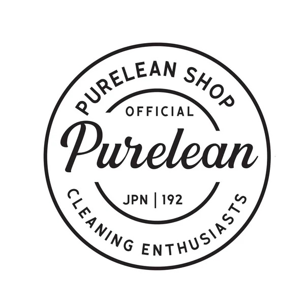 Temizlik Şirketi Vintage Logosu Pankart, poster, broşür