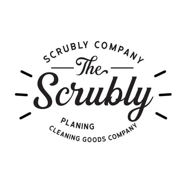 Temizlik Şirketi Vintage Logosu Pankart, poster, broşür