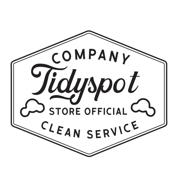 Temizlik Şirketi Vintage Logosu Pankart, poster, broşür